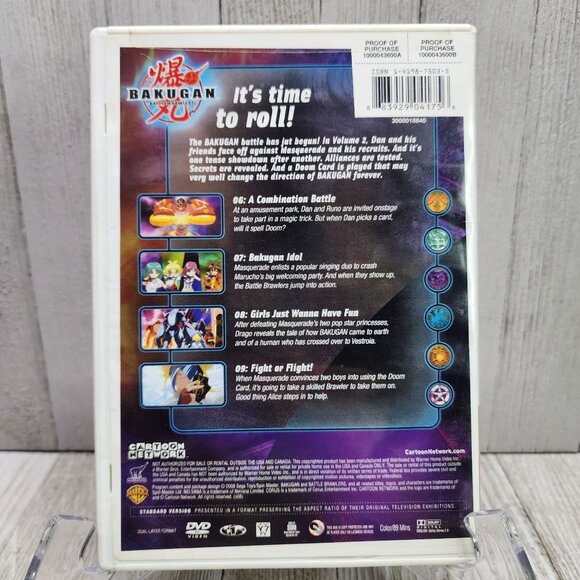 Bakugan: Battle Brawlers Volume 2 - DVD 2008 Cartoon Network - Christmas Gift! - Picture 4 of 5